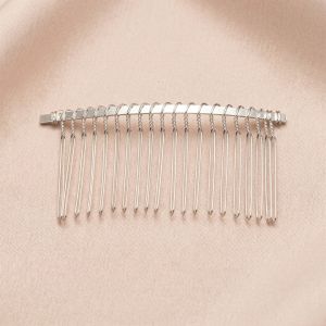 10pcs Hair Combs for Women Accessories Metal Bridal Hair Comb 12/15/20 Teeth Wedding Veil Comb Decorative for Women Fine Hair