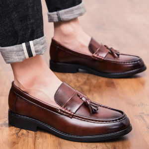 22DSS Formal Shoes for Men Fashion Leather Shoes Comfortable To Wear Casual Business Shoes Men Dress Shoes Brogue Style Wedding Shoes Oxfords Shoes Black and Brown 38-44