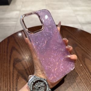 CHUANGYIWEI | Clear Purple Ins Dreamy Shell Pattern Anti-Drop Phone Case