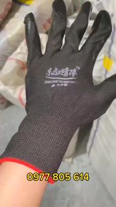 [12 ĐÔI] Bịch 12 đôi găng tay 388 phủ PU găng tay phủ sơn loại dày 500gram/bịch găng tay lao động