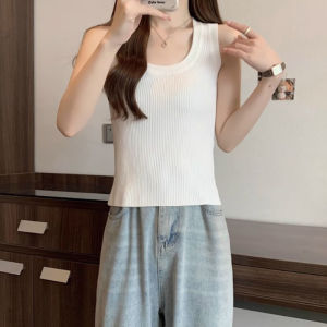 LUQIAN | Stylish Ice Silk Knit Large Size Slim Tank Top