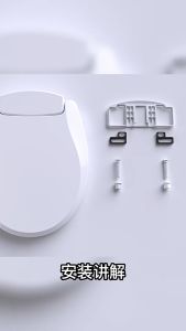 Toilet Seat Bidet Seat with Self Cleaning Dual Nozzles Non electric Water Spray Soft Close Toilet Seat Easy Installation