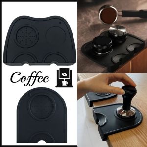 Espresso Coffee Tampers Mat Silicone Tamper Holder Corner Mat Pad Anti-skid Tamper Mat Barista Coffeeware Tamping Tools
