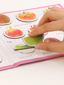 JoyToy Buku Magnetik Portabel Taman Kanak-kanak Buku Teka-teki Hewan Buah Pendidikan Awal