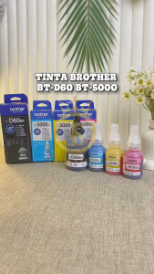 Tinta Brother BT-D60BK & BT5000 CMY 1 Set 4 Warna Untuk Printer DCP-T310 T420W T720DW T510W T910DW