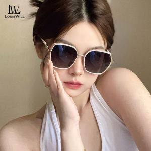 LouisWill Women Sunglasses Fashion Summer Large Frame Sunglasses UV400 Sunglasses Sunscreen UV Resistant Lightweight Travel Glasses Sunglasses