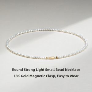 18K Gold Freshwater Pearl Magnetic Necklace