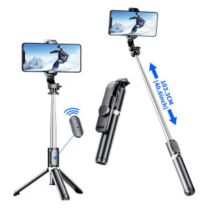 Q02 Foldable Tripod Selfie Stick Wireless Bluetooth Live Stand Holder Stabilizer for Huawei Xiaomi iPhone Cell Phone