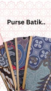 Door Gift Dompet Batik / Dompet Berzip Batik Panjang 20cm Lebar 12cm / Purse Batik Hari Guru Teachers Day Gift