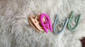 [ALB] 10 pcs Hanger Lipat Portable Travel Foldable Gantungan Jemuran Baju