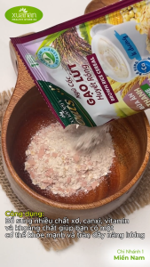Combo 2 Túi Ngũ cốc Gạo lứt Huyết rồng (Ít đường) Xuân An 400g