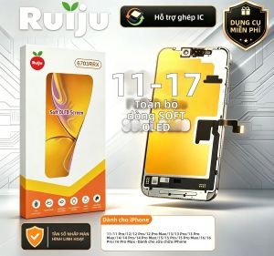 Bộ Phận Lắp Ráp Màn Hình Cảm Ứng OLED LCD RJ Cho iPhone 13/14/15/16/17 Pro Max Linh Kiện Thay Thế Mềm Cứng Tương Thích