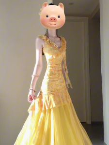 Karrar betsey | Holiday Style Yellow Ruffled V-Neck Flower Print Summer Dress