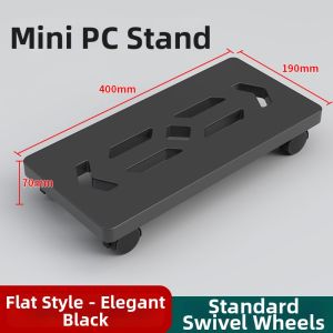 QINFEI | Adjustable Height Office And Home Computer Rack With Wheels Storage Shelf