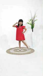 Kiminori TARI Dress Anak Lengan Pendek Premium