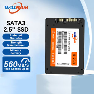 WALRAM 2.5 SATA 3 SSD 512GB 256GB HDD 128GB 120GB 240GB SSD 1TB Solid State Drive Internal SATA3 Hard Disk For Desktop Laptop PC