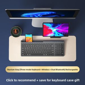B.O.W | Charging Triple-Mode Wireless Dual-Bluetooth Keyboard and Mouse