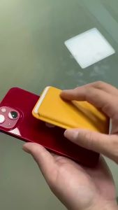 Magnetic Card Holder ID Card Holder Leather PU Card Sleeve Mobile Phone Back Sticker Bag For Magsafe iPhone 17 Card Holder Cover
