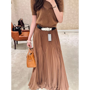 SHANGSHA | Elegant French Style Loose Feel Knitted Dress