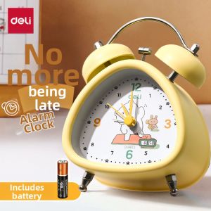deli | Đồng Hồ Báo Thức Im Lặng Cho Học Sinh Và Trẻ Em