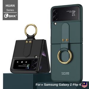 GKK HUAN RING STAND Phone Case for Samsung Galaxy Z Flip 6 5 4 Fold 5 4 3 Shockproof Cover Casing