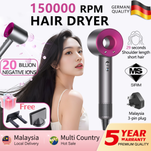 3800W High-Speed Hair Dryer 3Pin Quick Dry 20 billion Ions Negative Hot Cold Air Adjustable Wind Low Noise Supersonic