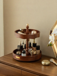 NORDIC MORE | Rotating Wooden Cosmetic Storage Box