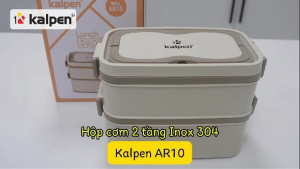 Hộp cơm 2 tầng Inox 304 Kalpen AR10 1.9L hàng chính hãng