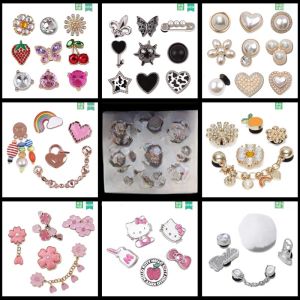 Metal Chain Shoe Buckle Accessories for Clog Shoes Decorative Hole Hole Shoe Flower Cross Adaptability Other Brand Shoes Parts