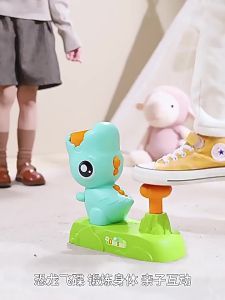 Flying Saucer Disc Launcher Toy Dinosaur Catching family Game Fun Outdoor Indoor Toys for Boys Girls Kids Gift