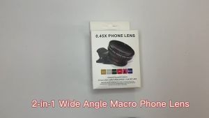 LemonBest Lensa Kamera HP Smartphone 2 in 1 Macro 12.5X Wide 0.45X - LB-21