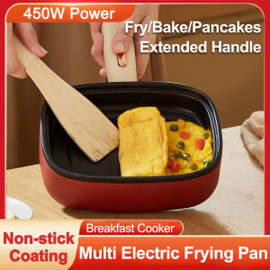 Multifunctional Electric Frying Pan Electric Cooker Grill Pan Non-stick BBQ Frying Pot Egg Frying pan