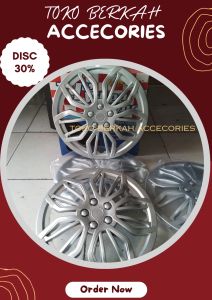 Tutup Dop Velg Mobil Ring 14 - Dop Velg Kaleng Mobil Ring 14 - Dop Velg Mobil Ring 14 - 1 SET DOP RODA MOBIL SUDAH TERMASUK KAWAT DOP RODA - DOP MODEL LABA-LABA WARNA SILVER - WHEEL COVER