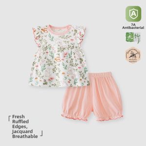 TONGLIANCHUXIN | Floral Lace Forest-style Baby Girl Clothing Set