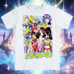 Bandai | 2026 New Slayers Anime T-Shirt For Mens Shirts Woman t-shirts Vintage Cartoon Graphic Tee Casual Short Sleeve Streetwear Tops