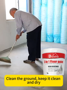 German upgrade👍 3 In 1 Duralite Epoxy Floor Paint Cement Floor Paint 1kg Wear-Resistant Waterproof Non-slip epoxy paint for flooring floor epoxy paint epoxy resin for flooring High Gloss Floor Paint for Warehouse Workshop Outdoor Indoor