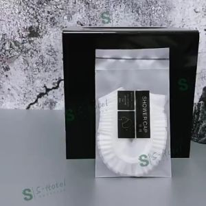 หมวกอาบน้ำโรงแรม หมวกคลุมอาบน้ำ แพ็ค 100 แบบหนาชิ้น หมวกคลุมผมอาบน้ำ หมวกคลุมผมใช้แล้วทิ้ง สำหรับโรงแรม รีสอร์ท สปา