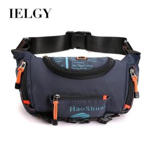 IELGY กระเป๋ากระเป๋าคาดเอวชายอเนกประสงค์กระเป๋าแมสเซ็นเจอร์สะพายไหล่กระเป๋าคาดหน้าอกกันน้ำความจุมาก
