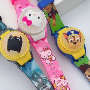 นาฬิกาข้อมือเด็กผู้ชาย ลายการ์ตูน สุดเท่ มีไฟกระพริบ หัวหมุ่นได้ พร้อมส่งในไทย!!