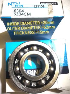 CRANKSHAFT BEARING FOR XRM110 WAVE100 RUSI100 LIFAN110 (6304)