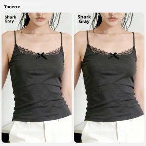 TONERCE | Lace Padded Sleeveless Shirt