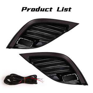 Car LED Daytime Running Light For Toyota Camry SE XSE 2018 2019 2020 White DRL Yellow Turn Signal Headlights Driving Fog Lamp