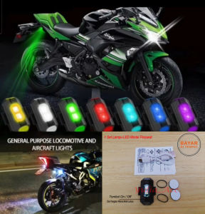 Lampu LED Kedip Strobo 7 Warna Universal Motor Mobil