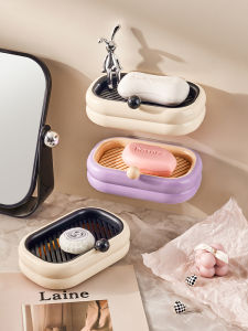 Hộp Đựng Xà Phòng Treo Tường Không Cần Khoan Cao Cấp Cho Phòng Tắm Giá Để Đồ Trang Trí Nhà Cửa Đèn Bàn Trang Điểm Sáng Tạo