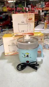Ca nấu mì Nồi điện nấu đa năng 2 nấc nhiệt size 18cm công suất 600W siêu tiện dụng