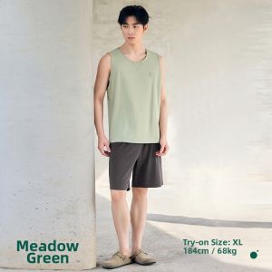 Cool Sensation Mens Cotton Sleepwear Vest Set