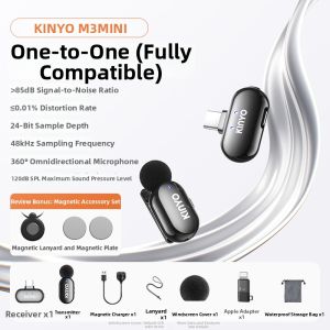 kinyo | Wireless Lavalier Microphone with Noise Reduction and Hi-Fi for Live Streaming