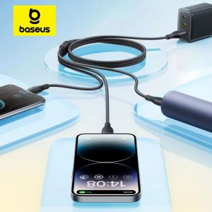 Baseus  3 in 1 USB Fast Charging Cable Multi Charging  Cable For Xiaomi Huawei Macbook Iphone Data Wire Charging Cable Soft TPE
