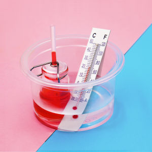 Self-Made Thermometer DIY Making Liquid Thermal Expansion and Cold Contraction Primary School Students Fourth Grade Invention Science Experiment Suit
