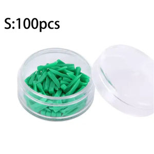 PIORPOY 100Pcs/Box Disposable Tooth Gap Wedge Medical Grade Plastic Tooth Gap Wedge Dental Supplies Dentist Matrices Tools